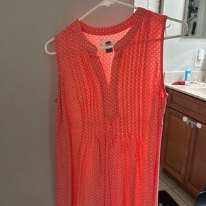 XS floral coral dress from old navy